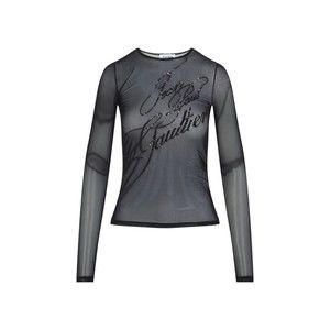 Jean Paul Gaultier Sequins Black Polyamide Top - NWT